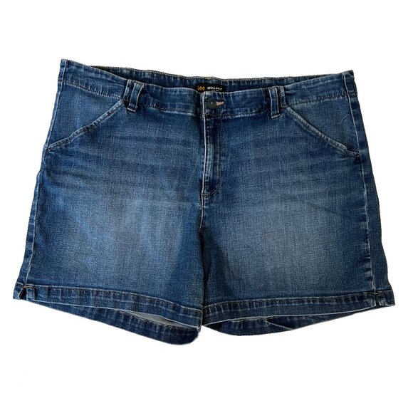Lee Regular Fit Mid Rise Jean Shorts XXL - Picture 1 of 4